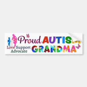 Proud Autism Grandma Bumpersticker
