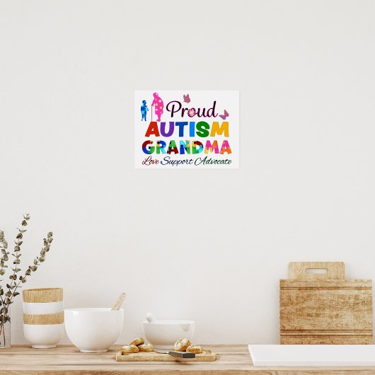 Proud Autism Grandma Poster (Keuken)