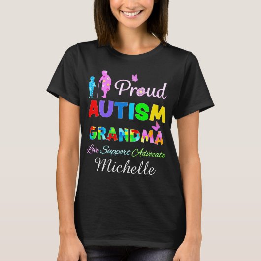 Proud Autism Grandma T-shirt (Voorkant)
