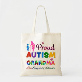 Proud Autism Grandma Tote Bag