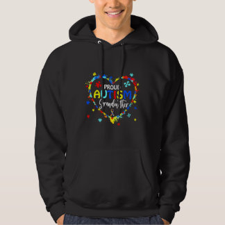 Proud Autism Grandmoeder Heart Puzzle Autisme Awar Hoodie