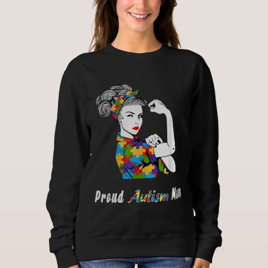 Proud Autism Mam 75 Trui (Voorkant)