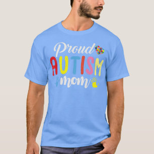 Proud Autism Mam - Autism Puzzle Awareness ADHD Au T-shirt
