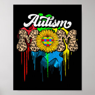 Proud Autism Mam Support Autism Awareness Maand Wo Poster