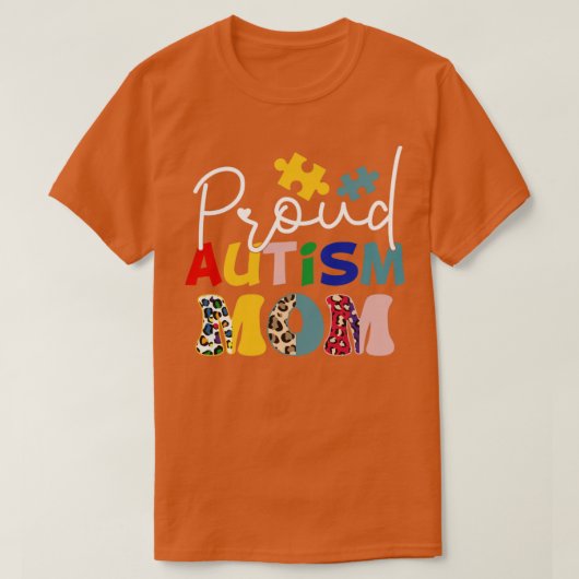 Proud Autism Mama1 T-shirt (Design voorkant)