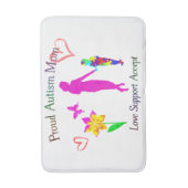 Proud Autism mama Badmat (Voorkant Verticaal)