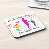 Proud Autism mama Bier Onderzetter (Linkerzijde)