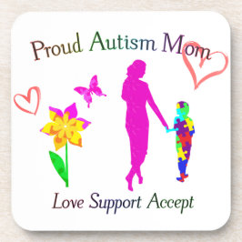 Proud Autism mama Bier Onderzetter