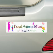 Proud Autism mama Bumpersticker (Op auto)