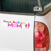 Proud Autism mama Bumpersticker (Op Truck)