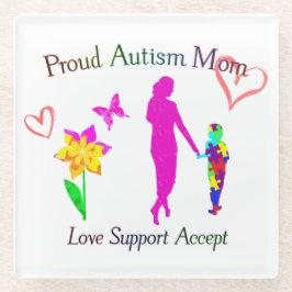 Proud Autism mama Glazen Onderzetter