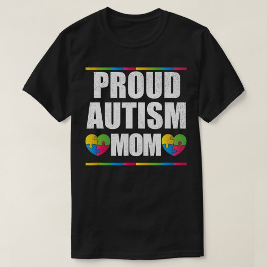 Proud Autism mama moeder Autistic Child T-shirt (Design voorkant)