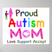 Proud Autism mama Poster (Voorkant)
