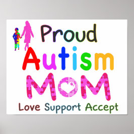 Proud Autism mama Poster