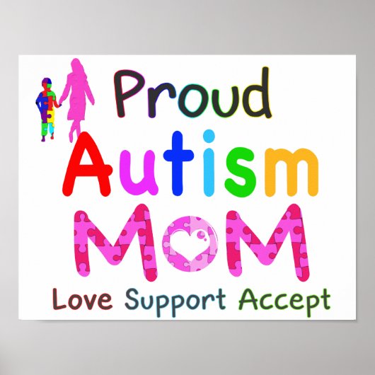 Proud Autism mama Poster (Voorkant)