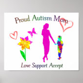 Proud Autism mama Poster (Voorkant)