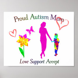Proud Autism mama Poster