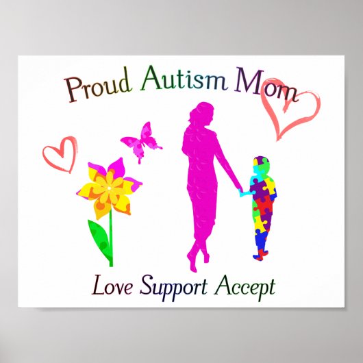 Proud Autism mama Poster (Voorkant)
