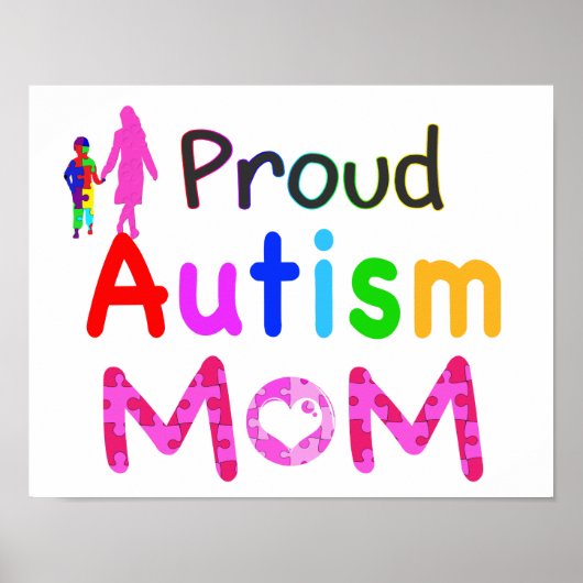 Proud Autism mama Poster (Voorkant)