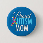 Proud Autism mama Ronde Button 5,7 Cm (Voorkant)