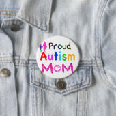 Proud Autism mama Ronde Button 7,6 Cm (In situ)
