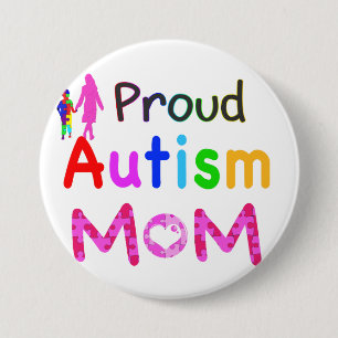 Proud Autism mama Ronde Button 7,6 Cm