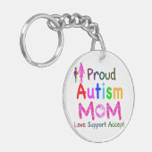 Proud Autism mama Sleutelhanger (Voorkant Links)
