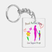 Proud Autism mama Sleutelhanger (Voorkant Links)