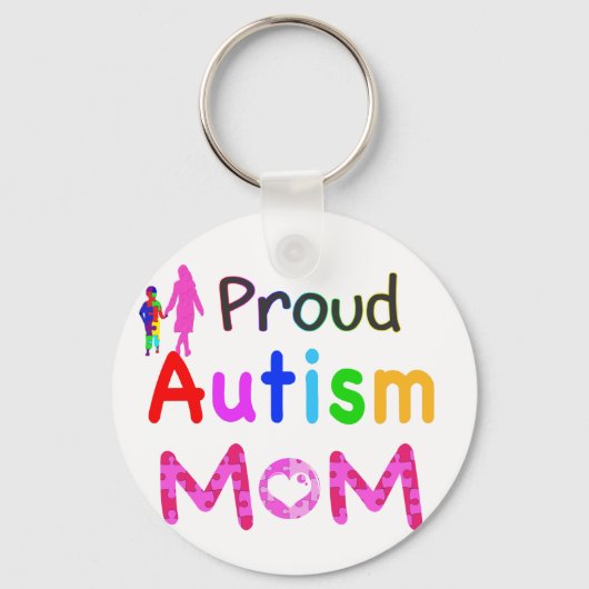 Proud Autism mama Sleutelhanger (Voorkant)