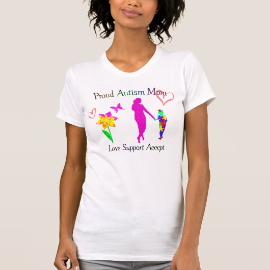 Proud Autism mama T-shirt (Voorkant)