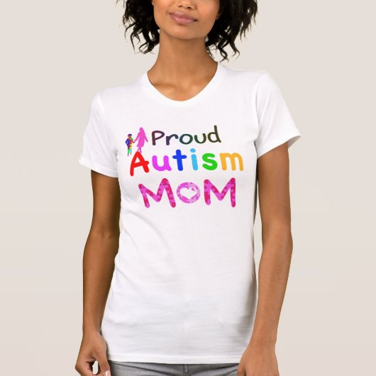 Proud Autism mama T-shirt (Voorkant)