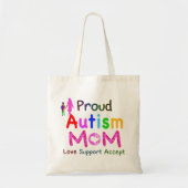 Proud Autism mama Tote Bag (Voorkant)