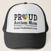 Proud Autism mama Trucker Pet (Voorkant)