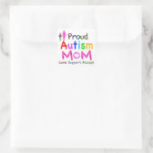 Proud Autism mama Vierkante Sticker (Tas)