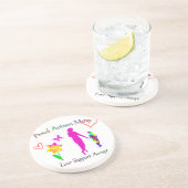 Proud Autism mama Zandsteen Onderzetter (Zijkant)