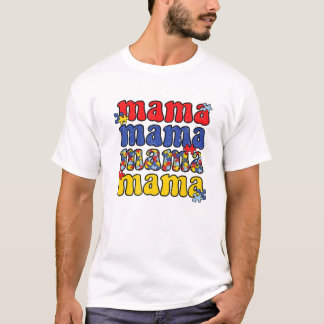 Proud Autism mamma Moeder Autistic Awareness T-shirt