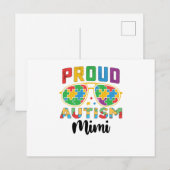 Proud Autism Mimi Mam Awareness Briefkaart (Voorkant / Achterkant)