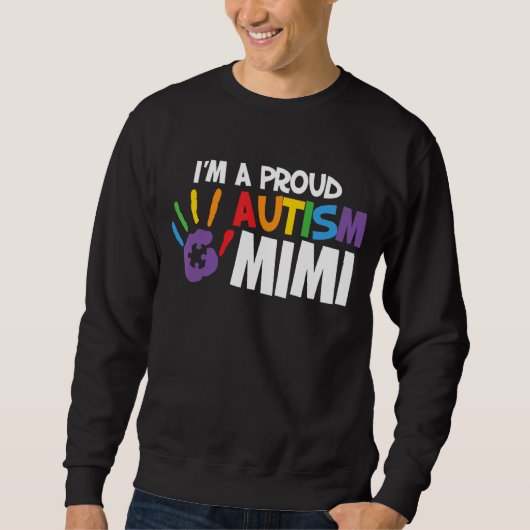 Proud Autism Moeder Autisme Bewustheid Mam Trui (Voorkant)