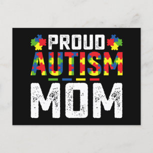 Proud Autism Mom Awareness Autistic Family Briefkaart