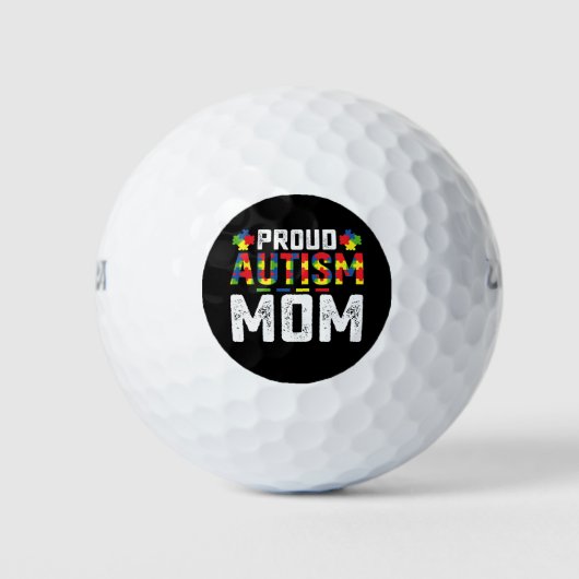 Proud Autism Mom Awareness Autistic Family Golfballen (Voorkant)
