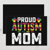 Proud Autism Mom Awareness Autistic Family Kaart (Voorkant / Achterkant)