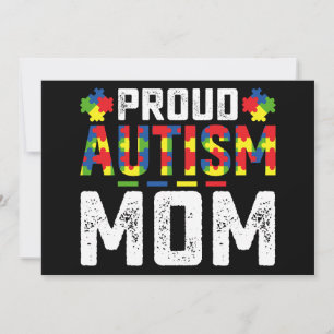 Proud Autism Mom Awareness Autistic Family Kaart