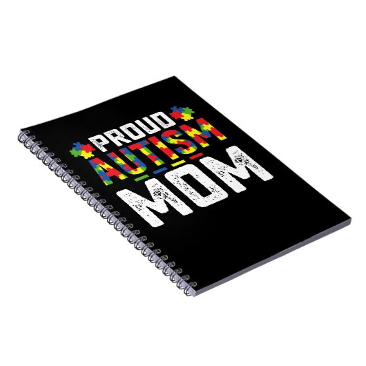 Proud Autism Mom Awareness Autistic Family Notitieboek (Rechterzijde)