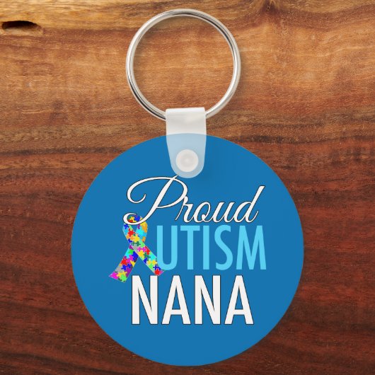 Proud Autism Nana Sleutelhanger (Voorkant)