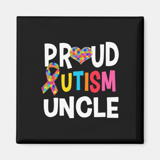 Proud Autism oom Autism Awareness Autistic Gift Magneet (Voorkant)