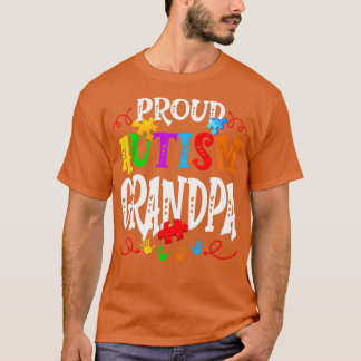 Proud Autism opa Funny Autism Awareness Family T-shirt