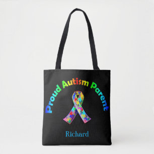 Proud Autism Ouder Gepersonaliseerde Canvas tas