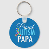 Proud Autism Papa Sleutelhanger (Voorkant)