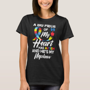 Proud Autism tante oom Autistic Nephew Autism Awa T-shirt