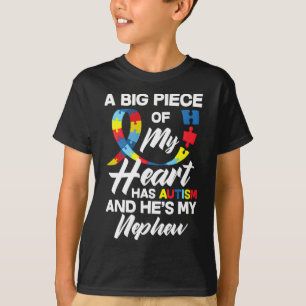 Proud Autism tante oom Autistic Nephew Autism Awa T-shirt